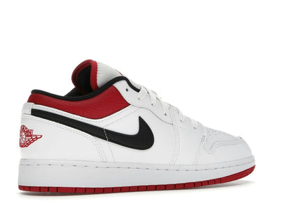 Air Jordan 1 Low White Gym Red (GS) 553560-118