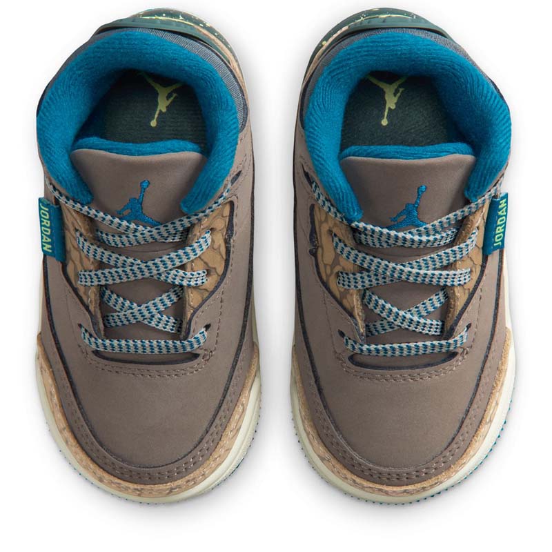 Jordan 3 Retro (TD) - Olive Grey/Green Abyss