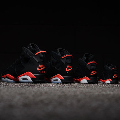 Jordan 6 Retro 'Reverse Infrared' (TD) - Black/Light Crimson