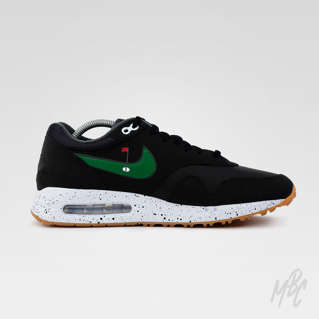 Clean on the Green - Air Max 1 Golf Black Custom