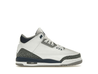 Jordan 3 Retro Midnight Navy (GS) DM0967-140 White Cement Grey Black Sneakers