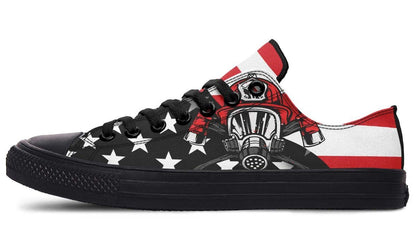 Firefighter Black Lowtop Sneaker
