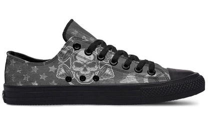 Cross Bumbbell Skull Lowtop Sneaker