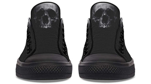 Just a Skull Black Lowtop Sneaker