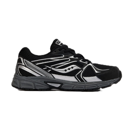Saucony Ride Millenium Black Metallic Silver Gs